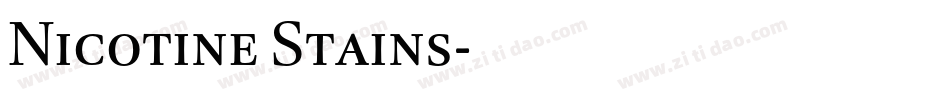 Nicotine Stains字体转换